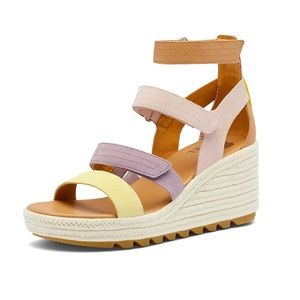 SOREL Women's Cameron Wedge Multistrap Sandals New in Box